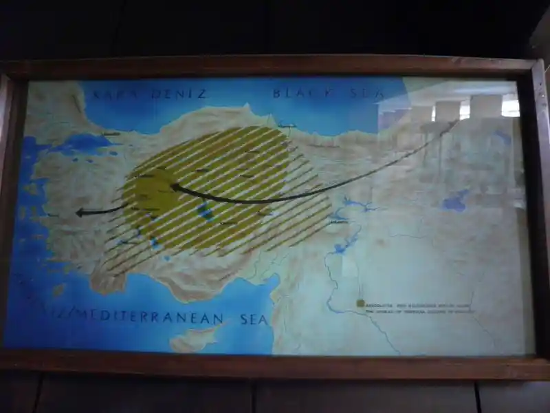 The spread of the Phrygian culture in Anatolia